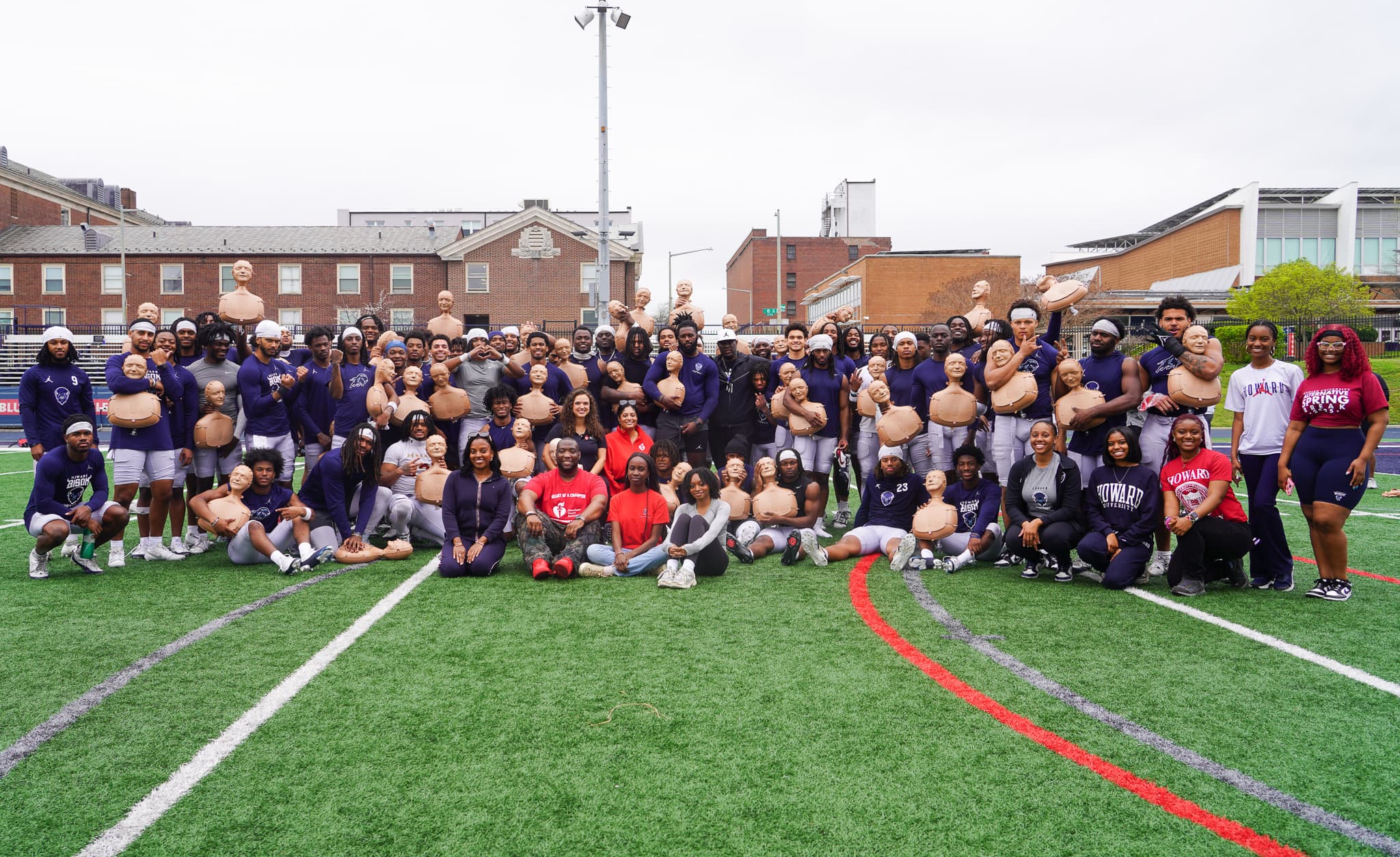 Howard University Football Team Joins Nation of Lifesavers, Empowering Communities Through CPR Training