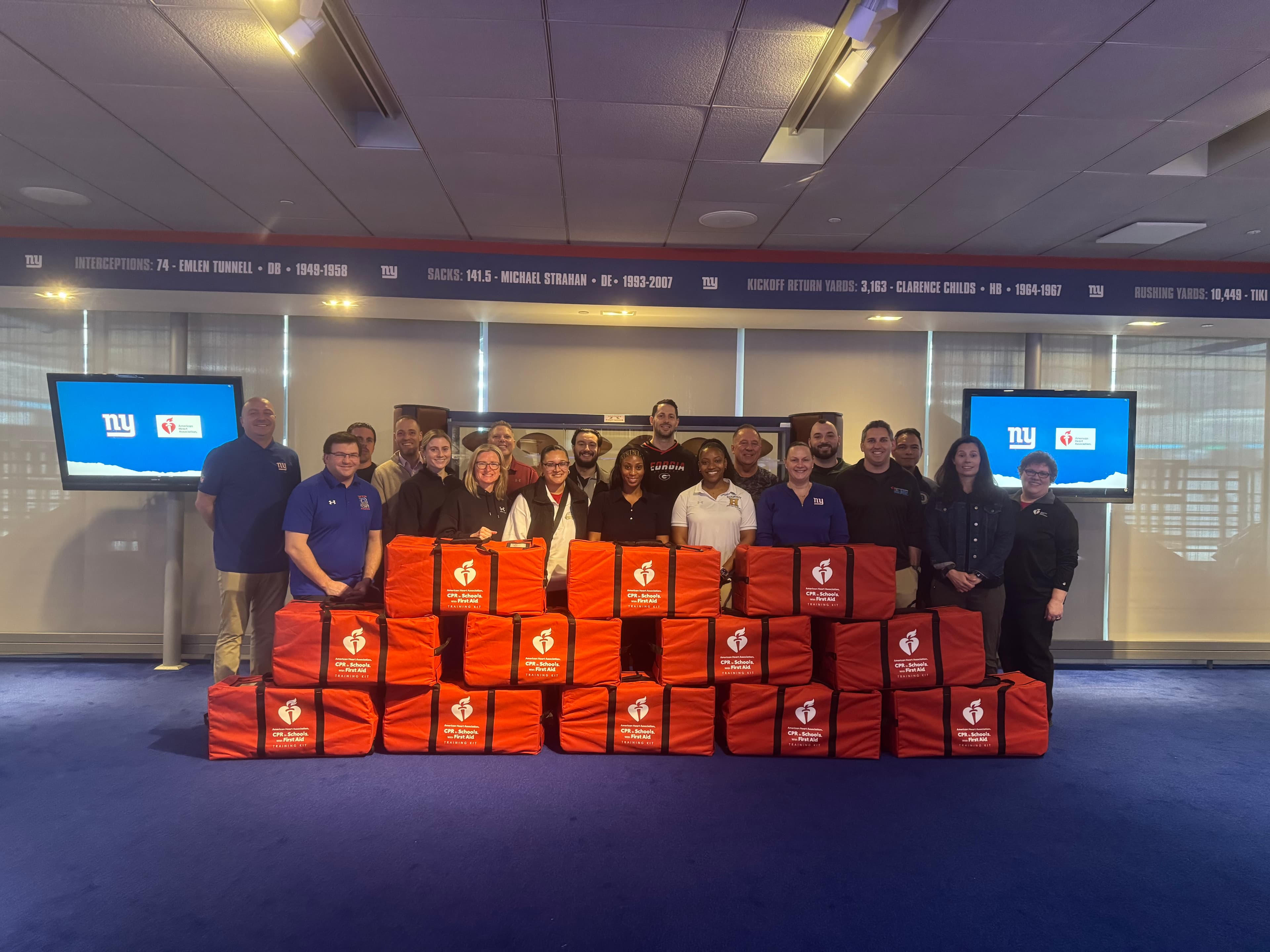 New York Giants Foundation and American Heart Association Partner to Enhance Cardiac Emergency Preparedness in Schools