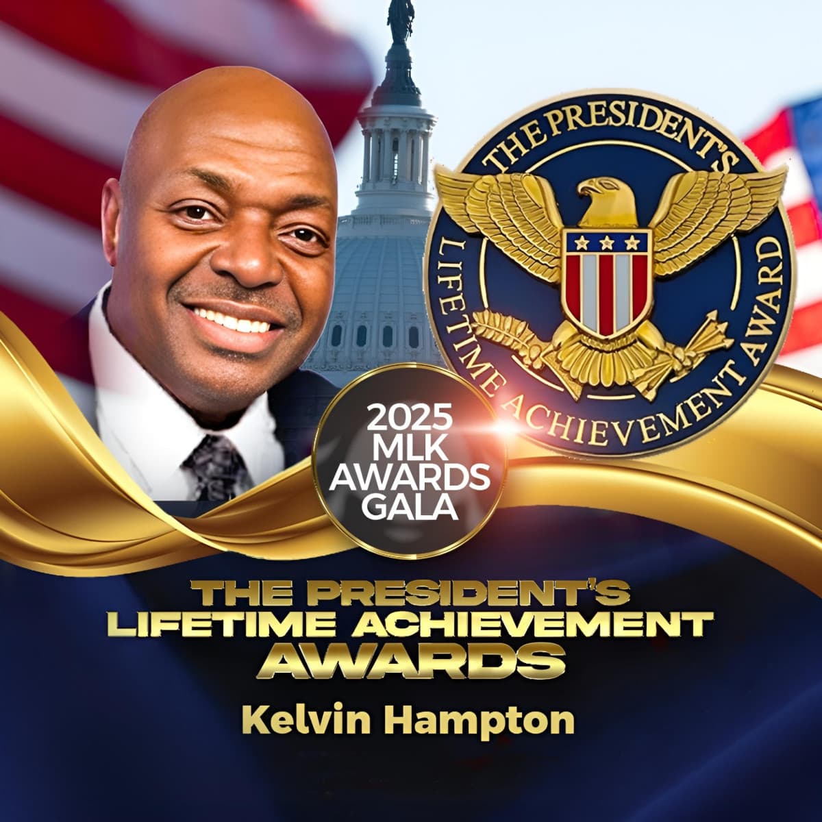 Kelvin Hampton Honored with 2025 Presidential Lifetime Achievement Award for Community Service