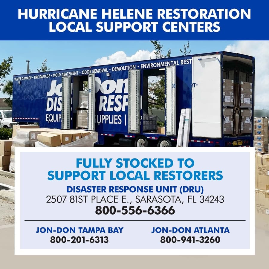 Jon-Don Mobilizes Rapid Response to Aid Florida's Hurricane Recovery Efforts