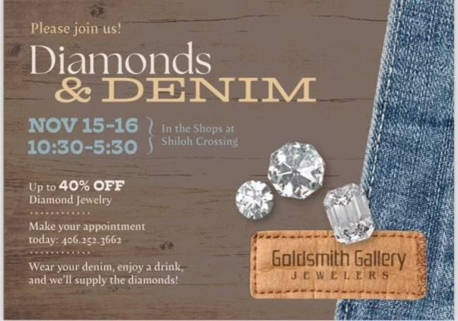 Goldsmith Gallery Jewelers to Host Diamonds and Denim Event with Charitable Twist