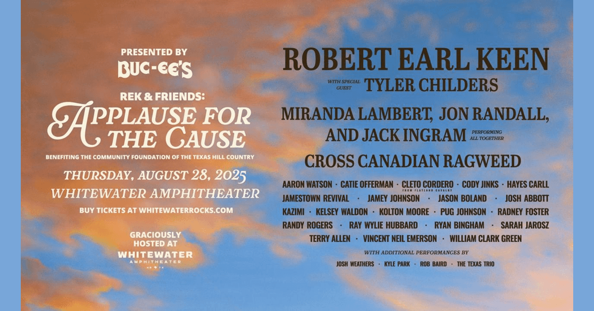Robert Earl Keen Headlines Benefit Concert for Texas Hill Country Flood Relief
